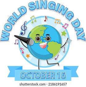 World Singing Day Banner illustration