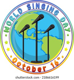 World Singing Day Poster Design illustration