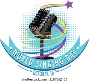 World Singing Day Poster Design illustration