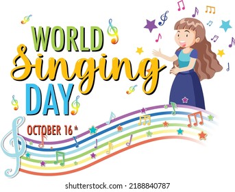 World Sing Day Poster Design Illustration