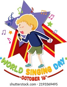 World Singing Day Poster Design illustration