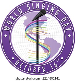 World Singing Day Poster Design illustration