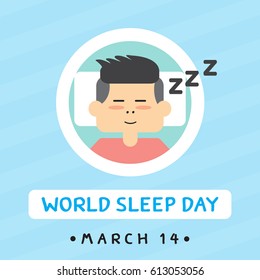 World sleep day.