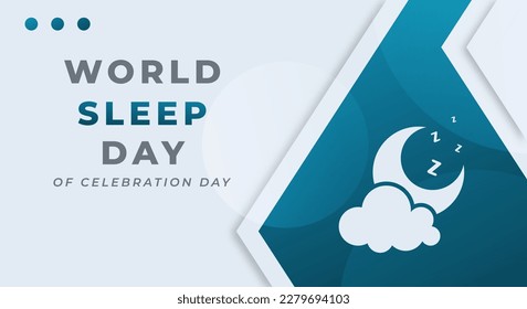 World Sleep Day Celebration Vector Design Illustration for Background, Poster, Banner, Advertising, Greeting Card
