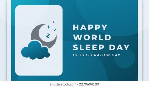 World Sleep Day Celebration Vector Design Illustration for Background, Poster, Banner, Advertising, Greeting Card