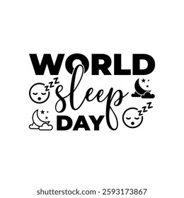 World Sleep Day Paper cut style Vector Design Illustration for Background, Poster, Banner, Advertising, Greeting Card, World Sleep Day Design with Moon and Stars.