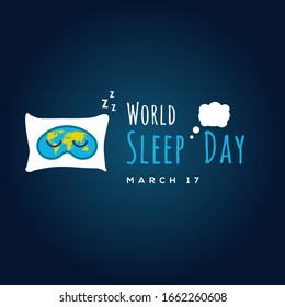 World Sleep Day Vector Design Illustration