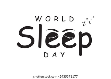 World Sleep Day Vector Design