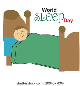 Ilustración de vectores del Día Mundial del Sueño