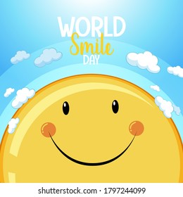 World smile day banner illustration