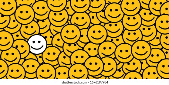 World smile day by happy, smiling everyday National big happiness Fun thoughts emoji face emotion lip symbol Draw smiling lips, mouth, tongue Funny vector laugh cartoon comic pattern