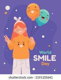 world smile day, celebration card