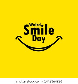 World Smile Day Celebration Vector Template Design Illustration