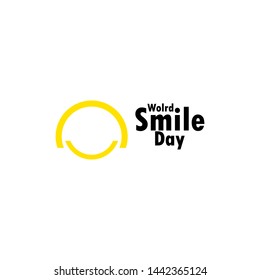 World Smile Day Celebration Vector Template Design Illustration