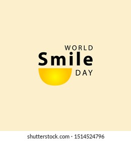 World Smile Day Celebration Vector Template Design Illustration