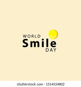 World Smile Day Celebration Vector Template Design Illustration
