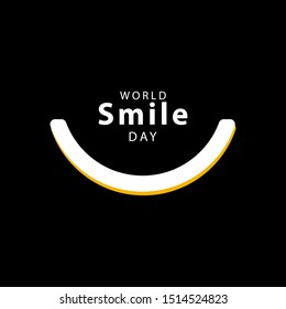 World Smile Day Celebration Vector Template Design Illustration