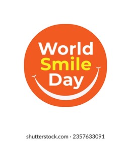 World smile day celebrations. Happiness day banner template