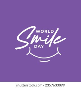 World smile day celebrations. Happiness day banner template