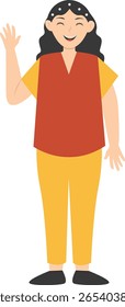 World Smile Day Character with Cartoon Design. Isolated Vector Illustration