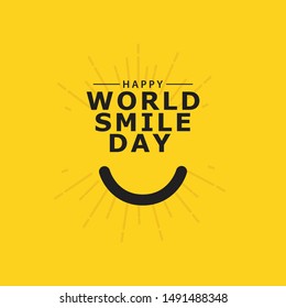 World smile day design template