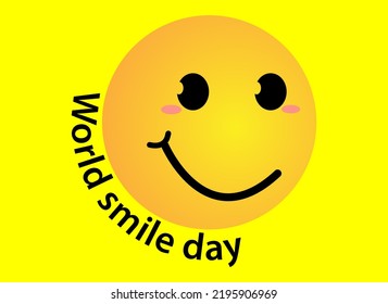 World smile day design template