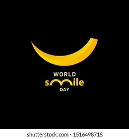 world smile day gradient design vector template illustration