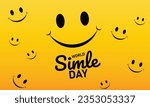 world smile day ,happy smile  day vector design 