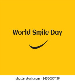 World Smile Day icon Logo Vector Template Design - Vector
