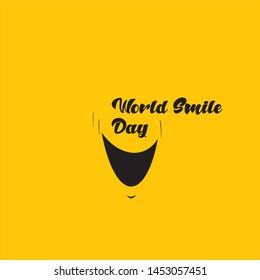 World Smile Day icon Logo Vector Template Design - Vector
