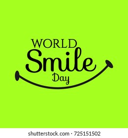 World Smile Day icon Logo Vector Template Design