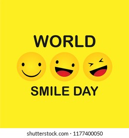 World smile day. Smile Icon Vector. happiness Symbol. smile face expression. vector illustration