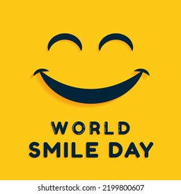 world smile day illustration design