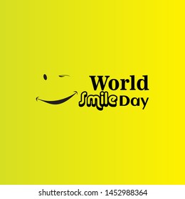 World Smile Day Logo Vector Template