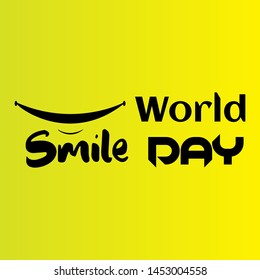 World Smile Day Logo Vector Template