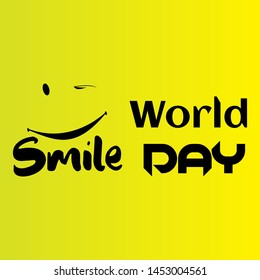 World Smile Day Logo Vector Template