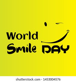 World Smile Day Logo Vector Template