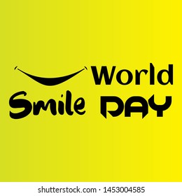 World Smile Day Logo Vector Template