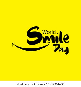 World Smile Day Logo Vector Template