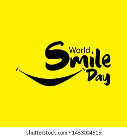 World Smile Day Logo Vector Template