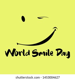 World Smile Day Logo Vector Template
