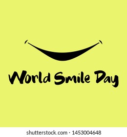 World Smile Day Logo Vector Template