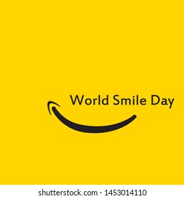 World Smile Day Logo Vector Template - Vector