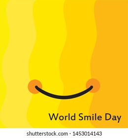 World Smile Day Logo Vector Template - Vector