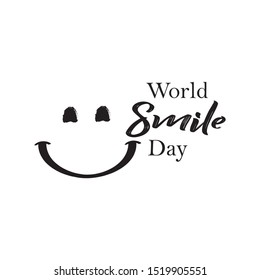 World Smile Day Logo Vector Template