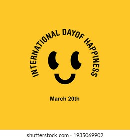 World Smile Day Logo Vector Template Illustration- Vector
