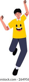 World Smile Day People Character. Vector Cartoon Illustration