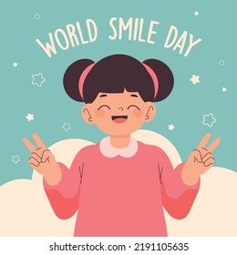world smile day, poster design