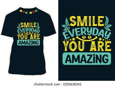 World Smile Day T-shirt Design
