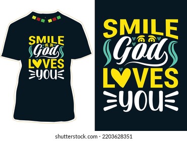 World Smile Day T-shirt Design
